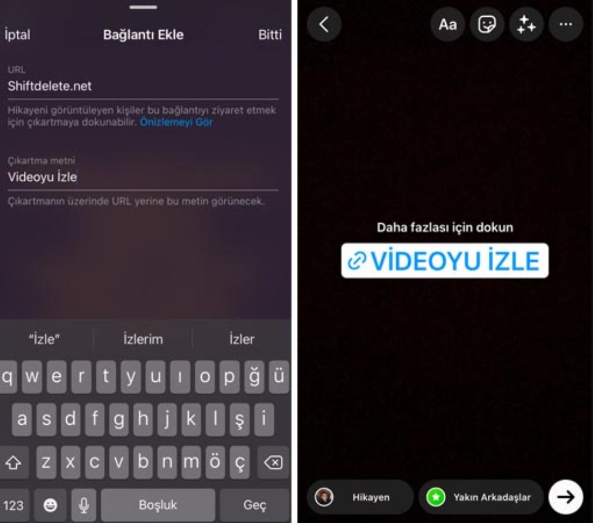 Instagram'da Bağlantı Çıkartması Özelleştirme Dönemi