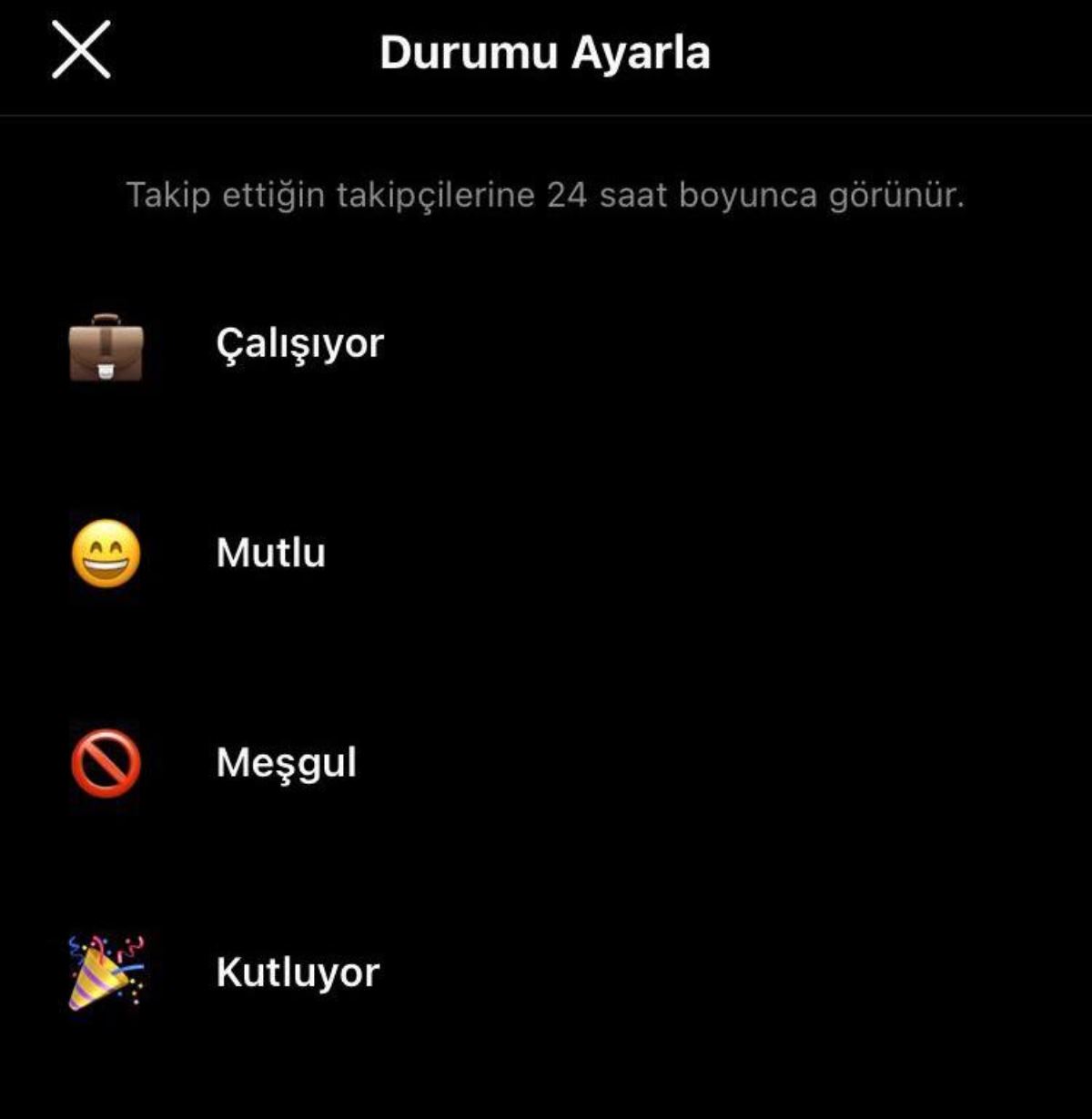 Instagram'dan Yeni Durum Özelliği!