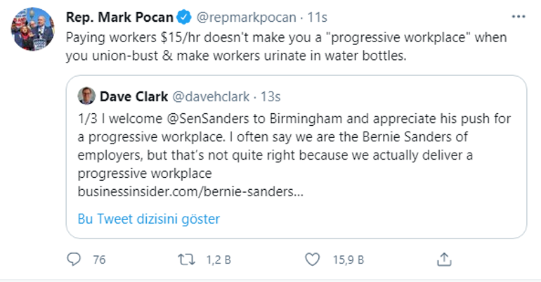 Mark Pocan'dan Amazon'a Sert Eleştiri
