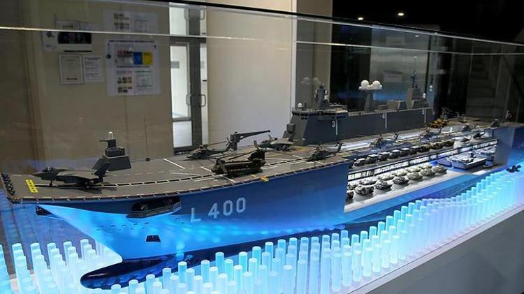 Milli Savunma Bakanı Akar, TCG Anadolu İnşaatını İnceledi