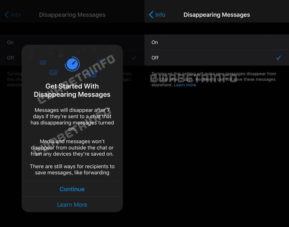 WhatsApp'ın Yeni Süreli Mesajlar Özelliği