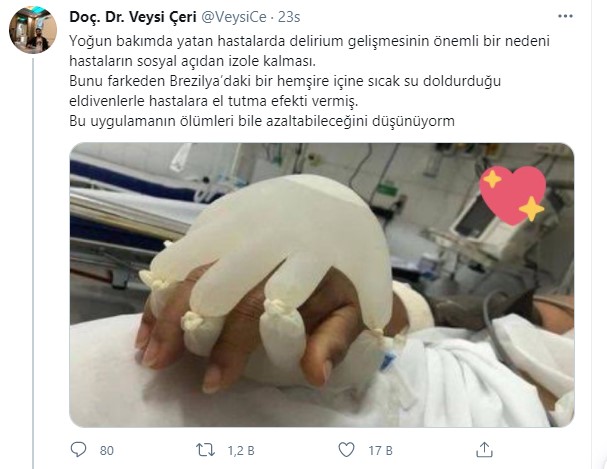 Yoğun Bakımda El Tutma Uygulaması
