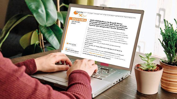 EKPSS 2025 ÖSYM Tercih Kılavuzu ve Engelli Memur Alım Başvuruları