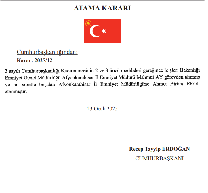 YÜRÜTME VE İDARE BÖLÜMÜ