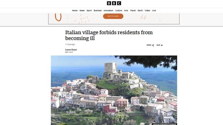 Calabria'nın Belcastro Köyünde Şaşırtıcı Yasağı