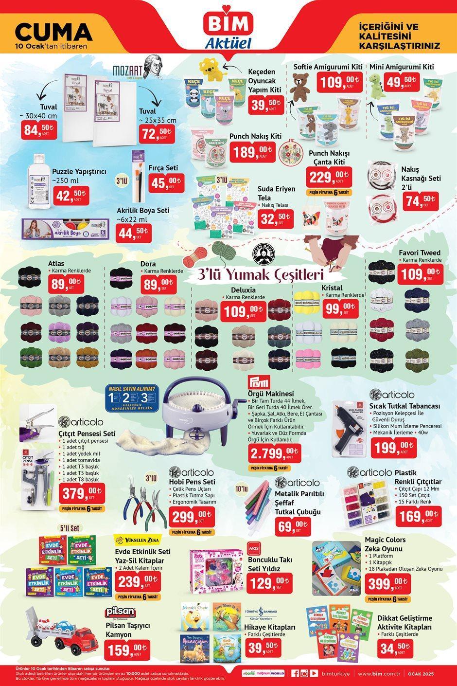 BİM Aktüel Ürünler Kataloğu - 10 Ocak 2025