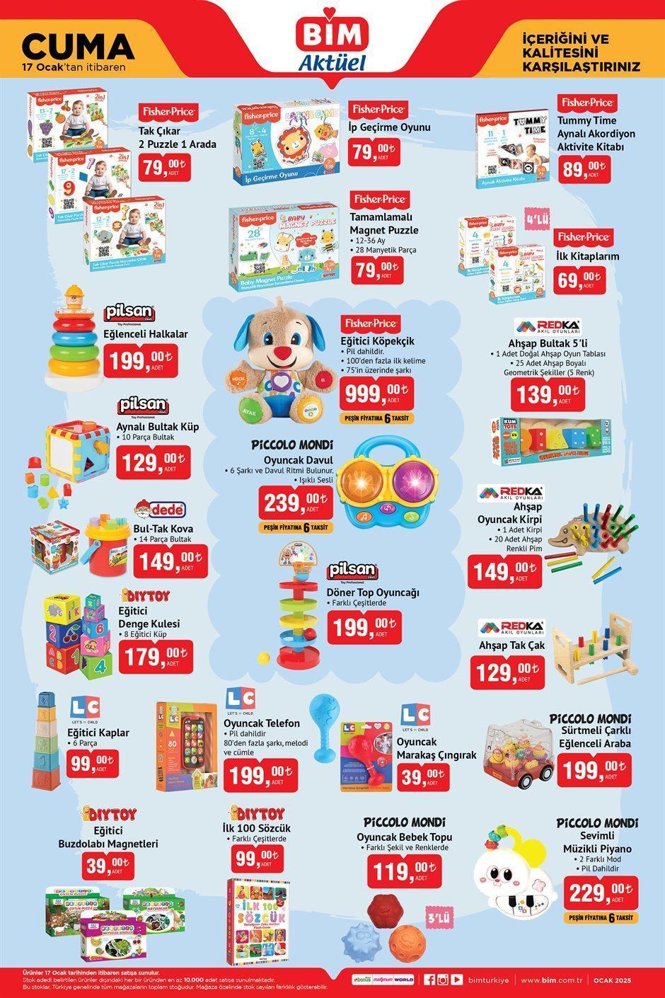 Bim Aktüel Ürünler Kataloğu (14-15-17 Ocak 2025)