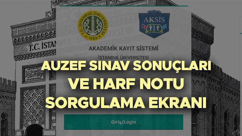 İstanbul Üniversitesi AUZEF Final Sonuçları Açıklandı