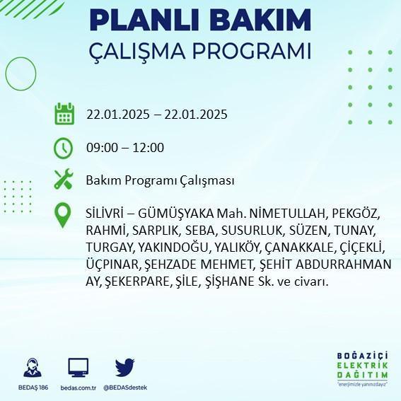 İstanbul'da 22 Ocak Elektrik Kesintileri: Etkilenen İlçeler ve Bilgiler