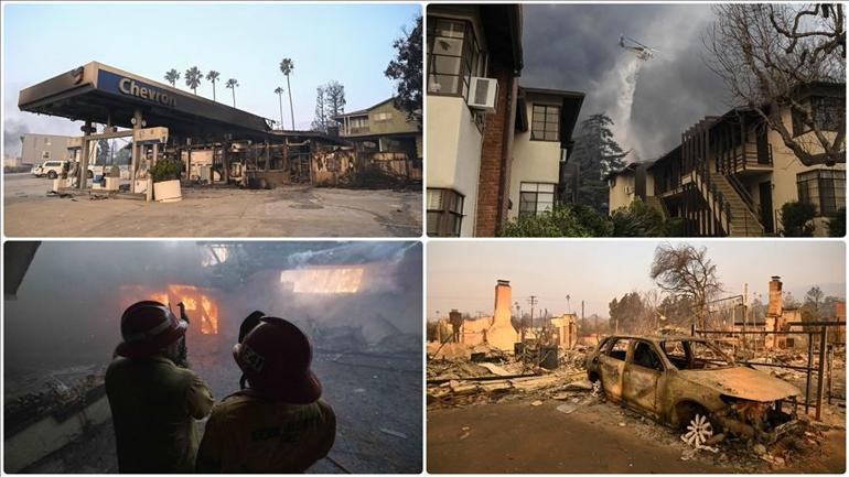 Los Angeles Orman Yangınlarıyla Mücadele Ediyor