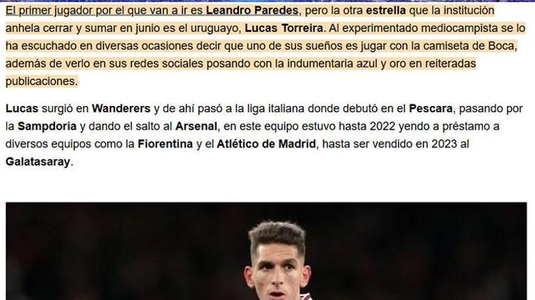 Lucas Torreira İçin Boca Juniors'dan Önemli Transfer Hamlesi