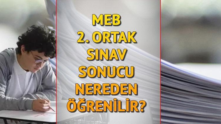 MEB 1. Dönem 2. Ortak Sınav Sonuçları Öğrenme Sayfası