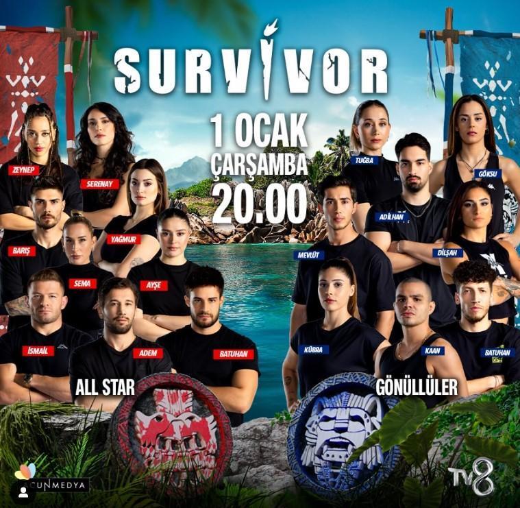 Survivor 2025 Başlıyor: All Star ve Gönüllüler Takımı Açıklandı