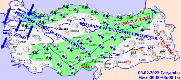 Ülke Genelinde Hava Durumu ve Yağış Tahminleri