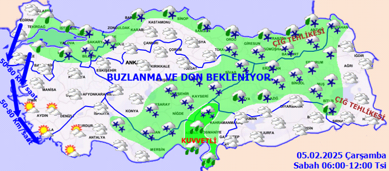 Ülke Genelinde Hava Durumu ve Yağış Tahminleri